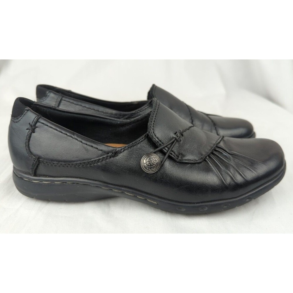 Cobb Hill New Balance Paulette Black Leather Slip On Shoes Loafers Comfort 6.5 - Picture 5 of 11